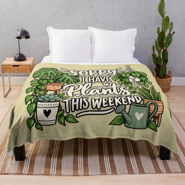 Item preview, Sorry I Have Plants This Weekend – Funny Plant Lover Houseplant Shirt designed and sold by ParfaitPrints.