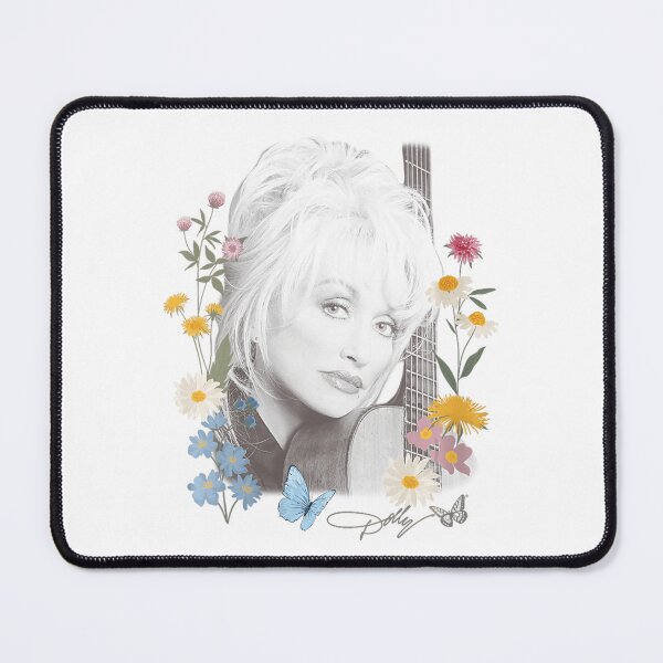 Item preview, Dolly Parton Floral Butterfly Signature Portrait Design designed and sold by Brandon Estrada.