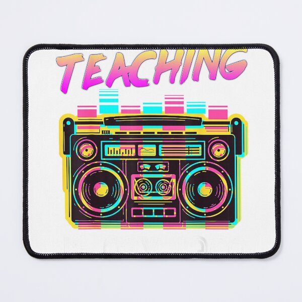 Item preview, Back to School Retro Teaching is My Jam 80s Teacher Boombox T-Shirt designed and sold by FandMdesign.