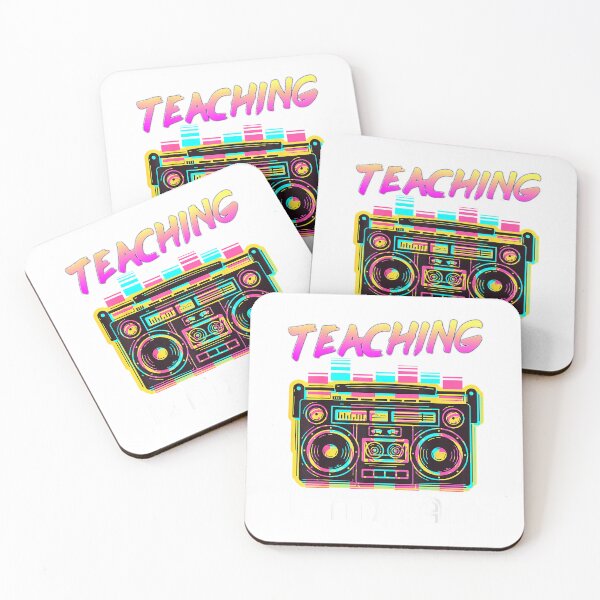 Item preview, Back to School Retro Teaching is My Jam 80s Teacher Boombox T-Shirt designed and sold by FandMdesign.