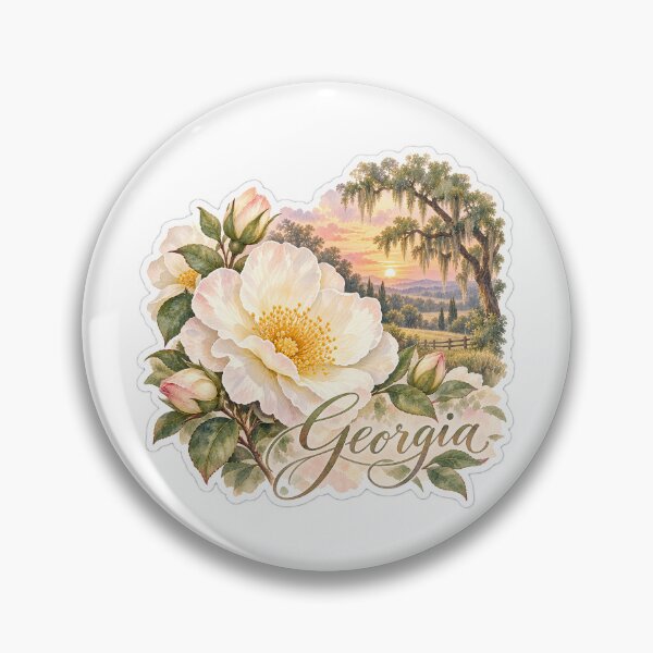 Artikelvorschau, Georgia Cherokee Rose Southern Countryside entworfen und verkauft von Whimspired By Paxx.