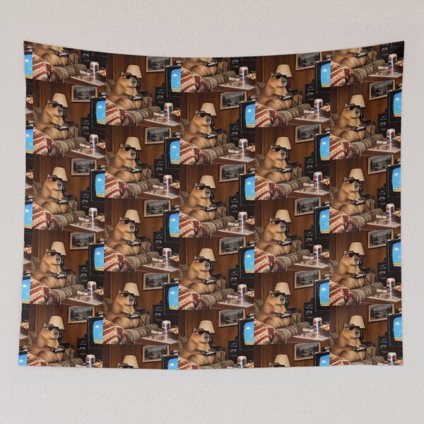 Item preview, Retro Capybara Playing Video Games designed and sold by hamriexport.