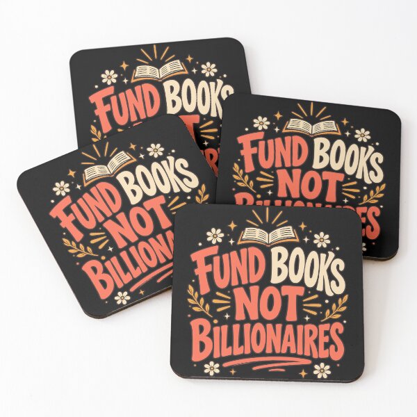 Item preview, Fund Books Not Billionaires designed and sold by YalenArt.