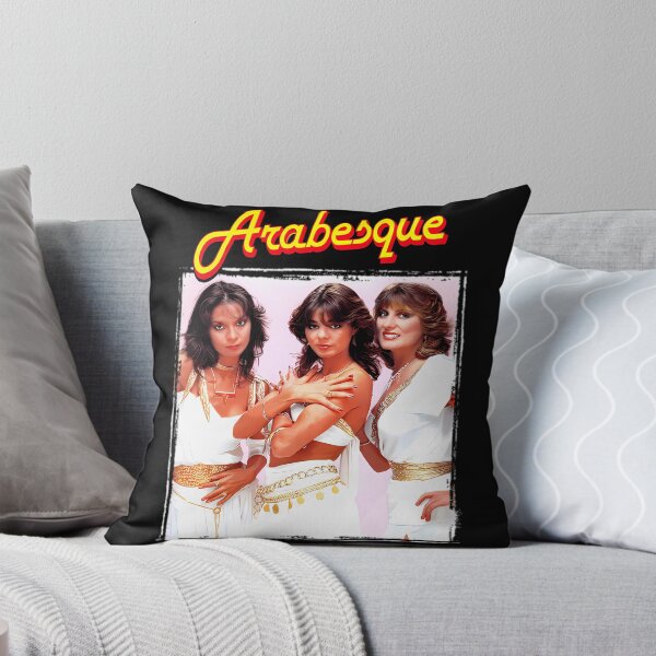 Item preview, Arabesque Band Vintage 80s Disco Music Fan designed and sold by ImogenDavisArt.