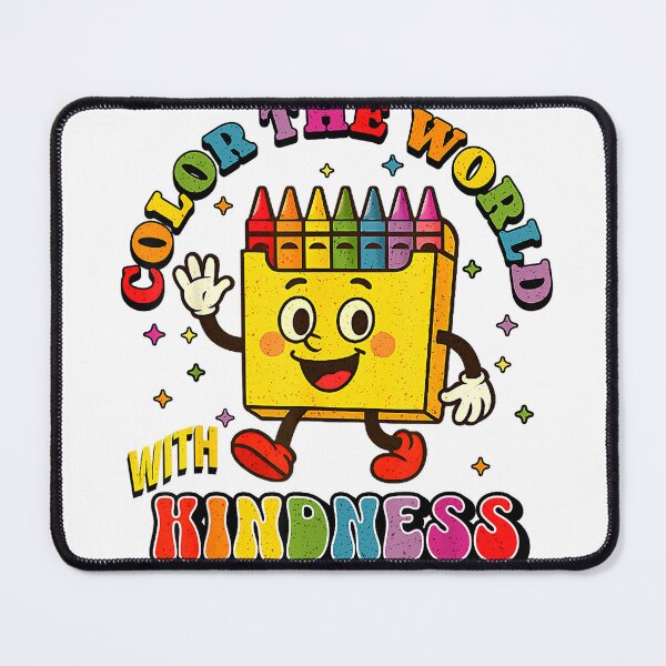 Item preview, Be Kind Color The World with Kindness Retro Vintage Crayon T-Shirt designed and sold by teluguredbubble.