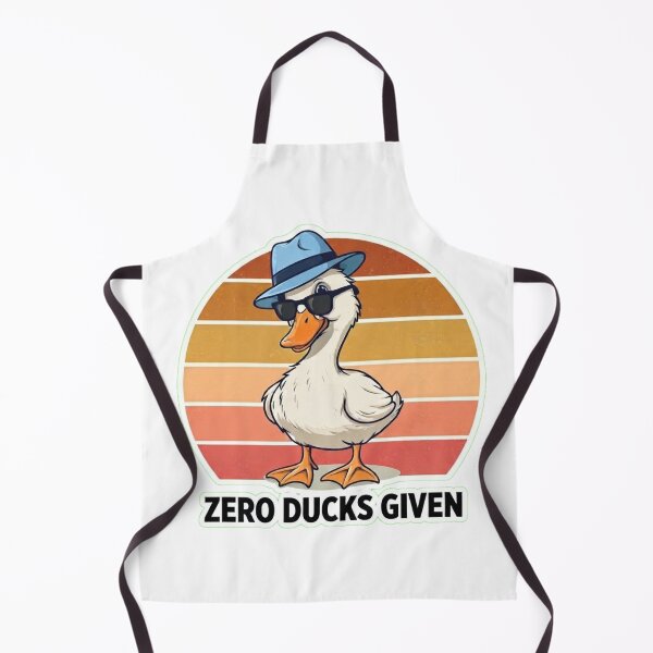 Item preview, Zero Ducks Given" Retro Funny Graphic T-Shirt | Vintage Sunset Design designed and sold by Wildlife Wonders.