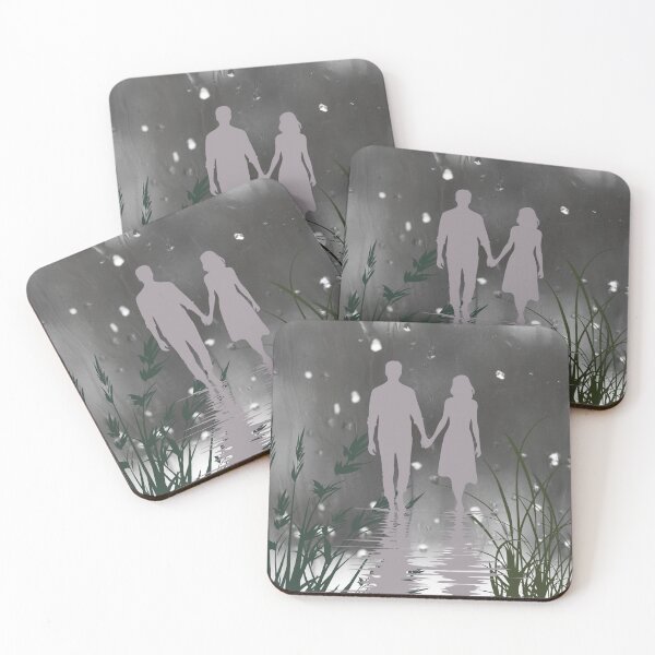 Item preview, Noche romántica lluviosa - Decoración del hogar designed and sold by soprinted.
