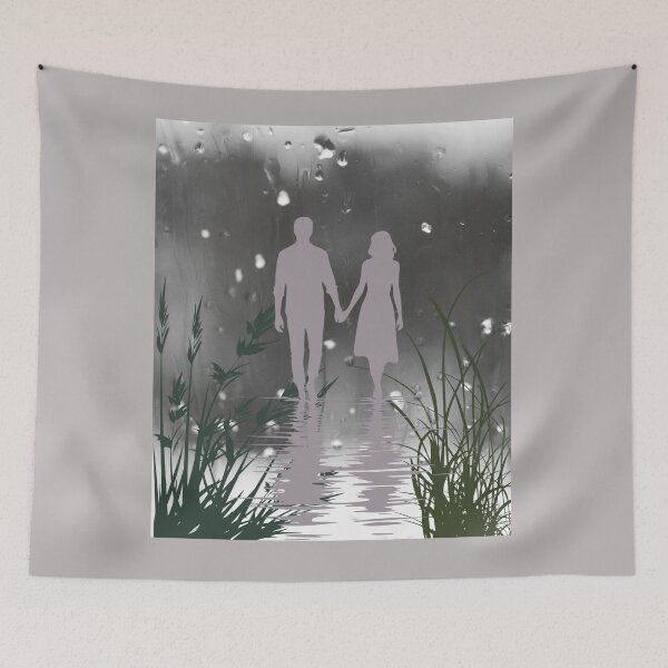 Item preview, Romantic Rainy Evening - Home Decor designed and sold by soprinted.