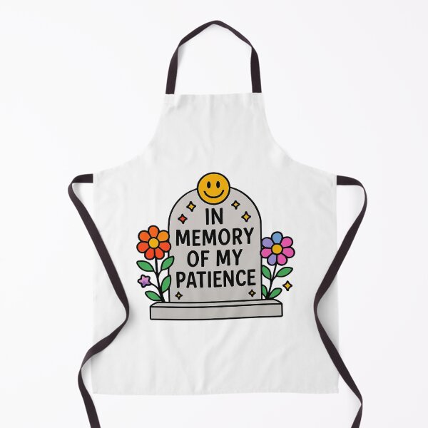 Item preview, In Memory Of My Patience Retro Tombstone Smiley Face Graphic designed and sold by FestivityFinds.