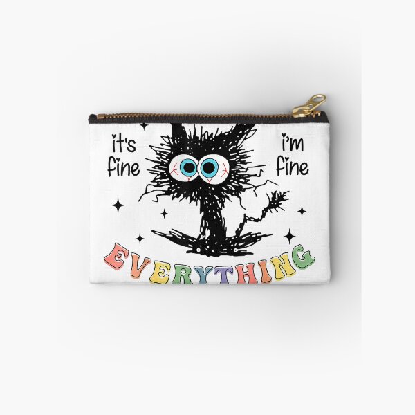 Item preview, Black Cat Hello 4th Grade Its Fine Im Fine Everything Fine T-Shirt designed and sold by saja0771.