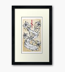 Elder Futhark 10. Naudiz by Haunting Beauty Art Framed Print