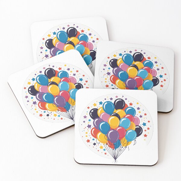 Item preview, Birthday Balloons and Confetti Icon Galaxy Space Style – Birthday gift idea designed and sold by michallechowicz.
