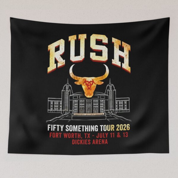 Item preview, RUSH Fifty Something Tour 2026 Fort Worth Texas designed and sold by BraylenDrado.