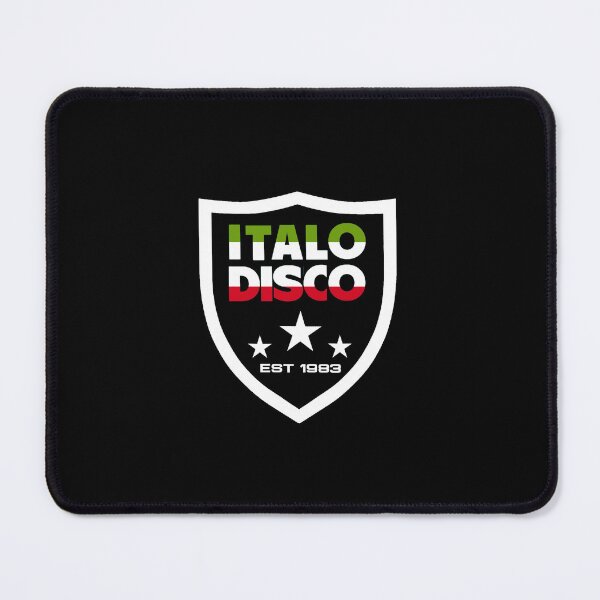 Item preview, Italo Disco EST 1983 Shield Badge -Retro 80s Italian Flag designed and sold by Graphroad.