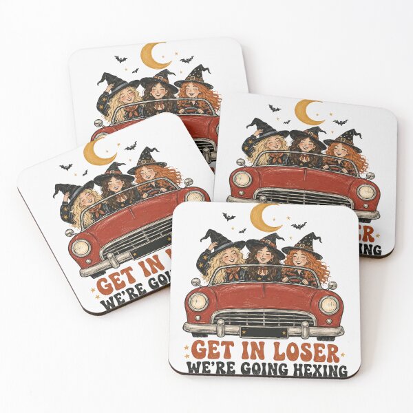 Item preview, Get In Loser We're Going Hexing Witch Car Halloween Friends designed and sold by Yellowriversss.