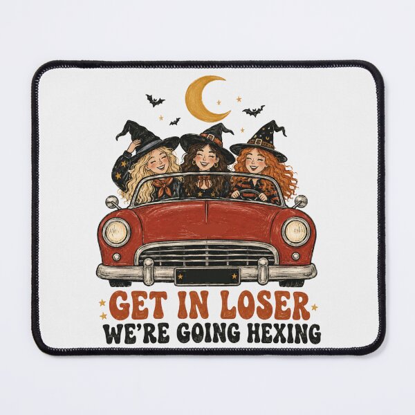 Item preview, Get In Loser We're Going Hexing Witch Car Halloween Friends designed and sold by Yellowriversss.