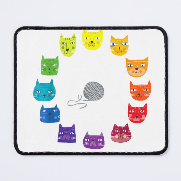 Item preview, Cat Themed Artist Color Wheel Educational Art Teacher Men Women Kids T-Shirt designed and sold by KTY-NUSS.
