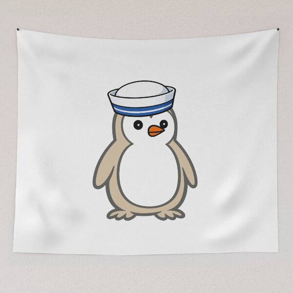Item preview, Pippo Penguin Sailor - Cute cartoon penguin with sailor hat designed and sold by Pippo-Penguin.