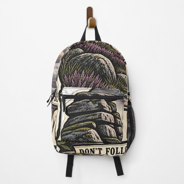 Item preview, Dartmoor Don't Follow the Lights – Vintage Mystical Travel Sticker designed and sold by ChicClicker.