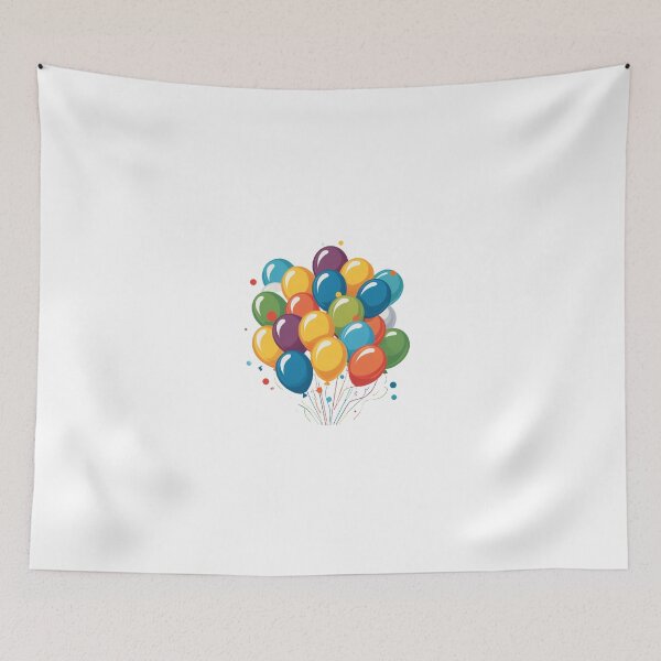 Item preview, Birthday Balloons and Confetti Icon Vintage 70s Style – Birthday gift idea designed and sold by michallechowicz.