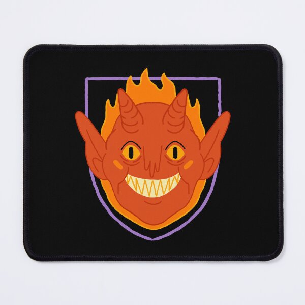 Item preview, Retro Red Devil Flaming Shield Vintage Halloween Graphic designed and sold by FestivityFinds.