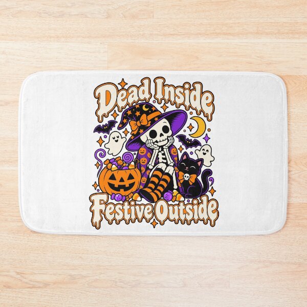 Item preview, Dead Inside Festive Outside Halloween Skeleton designed and sold by FlyingSeas.
