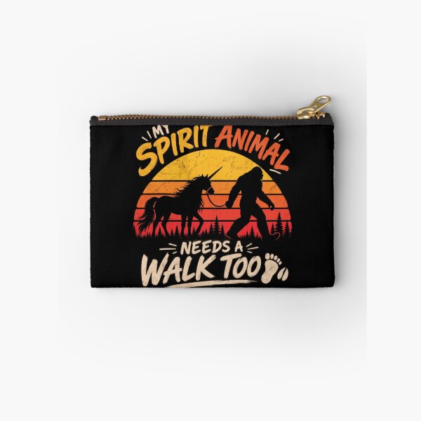 Item preview, My Spirit Animal Needs a Walk Too | Bigfoot Unicorn Cryptid designed and sold by Qudkin.