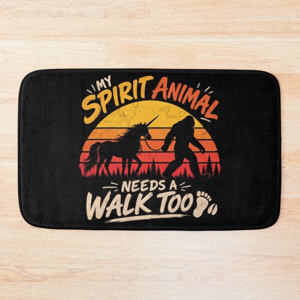 Item preview, My Spirit Animal Needs a Walk Too | Bigfoot Unicorn Cryptid designed and sold by Qudkin.