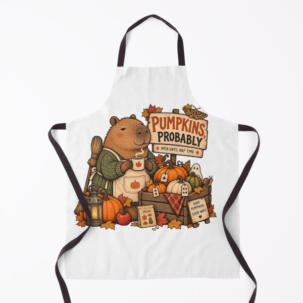 Item preview, Pumpkins Probably Cozy Capybara Fall Market designed and sold by Trendy-Artistry.
