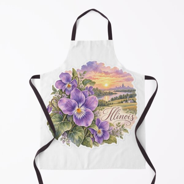 Item preview, Illinois Violets Prairie River Sunset designed and sold by Whimspired By Paxx.