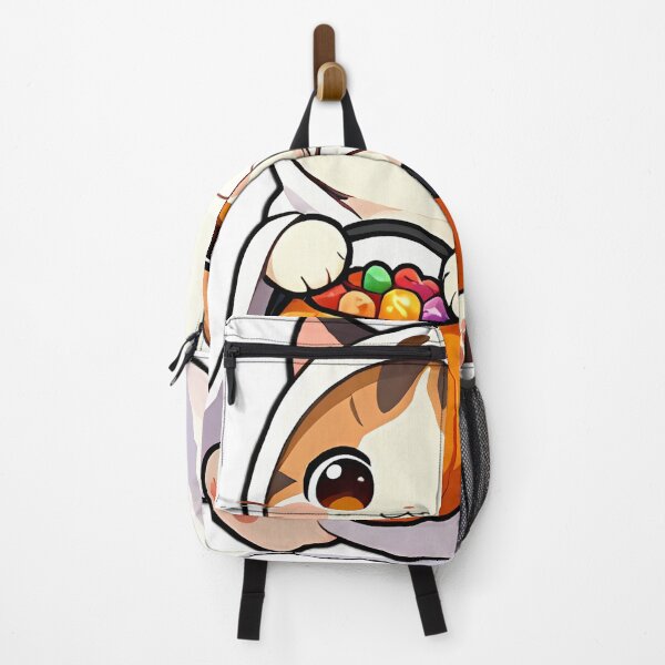 Item preview, Cute Calico Ghost Kitten with Pumpkin Candy Bucket designed and sold by pumsquare.