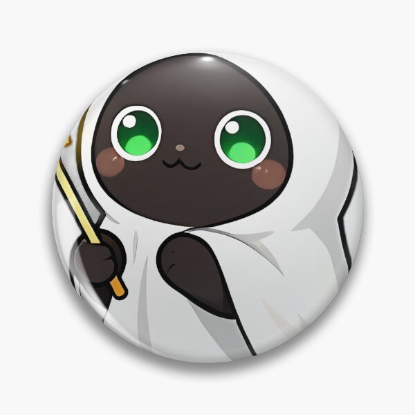 Item preview, Cute Black Cat Ghost with Golden Star Wand designed and sold by pumsquare.