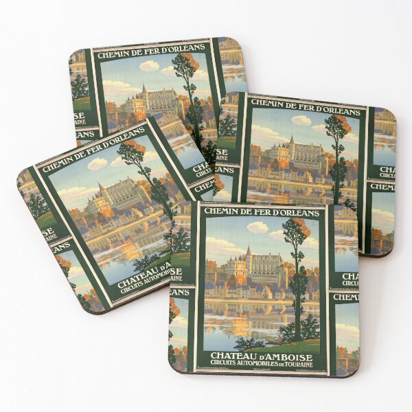 Item preview, Vintage 1922 Travel Poster | Chemin de Fer d'Orléans | Château d'Amboise | Touraine Region Art Deco Print | Constant Duval Art designed and sold by artofuniverse.