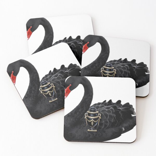 Item preview, Gothic Black Swan Onyx Urn designed and sold by IllumeInk.