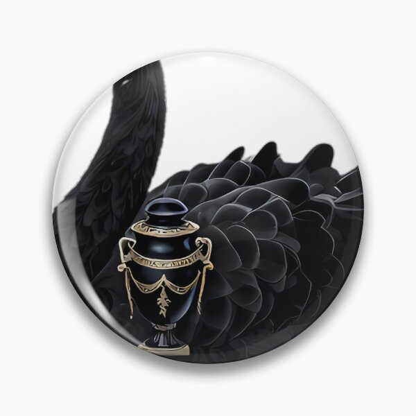 Item preview, Gothic Black Swan Onyx Urn designed and sold by IllumeInk.