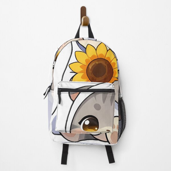 Item preview, Cute Scottish Fold Ghost Kitty with Golden Sunflower designed and sold by pumsquare.