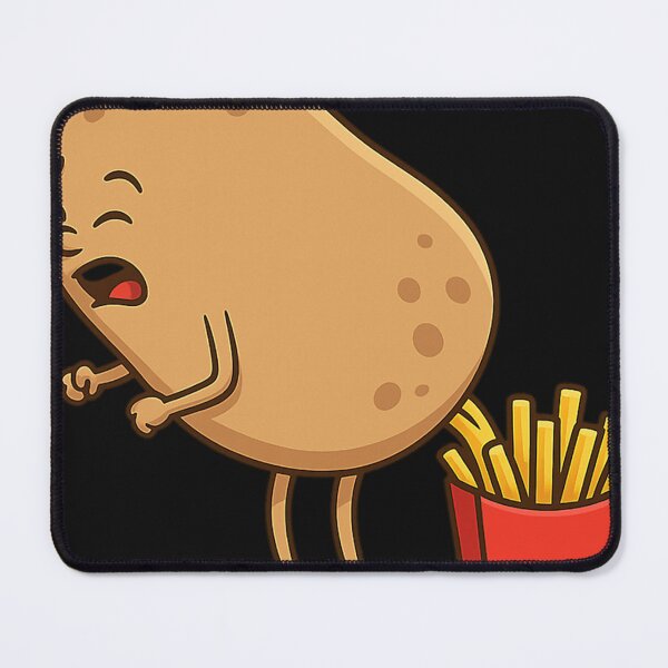 Item preview, Funny Potato Pooping French Fries Cartoon designed and sold by NazirShaban.