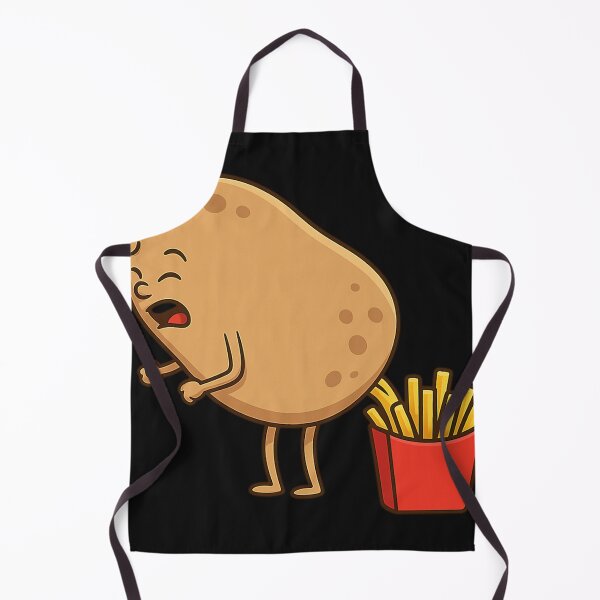 Item preview, Funny Potato Pooping French Fries Cartoon designed and sold by NazirShaban.