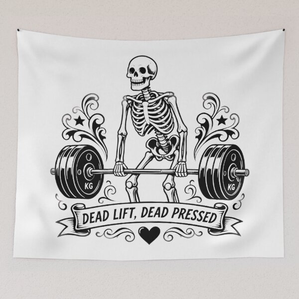 Item preview, Skeleton Deadlift Dead Lift Dead Pressed designed and sold by Linework Studio.