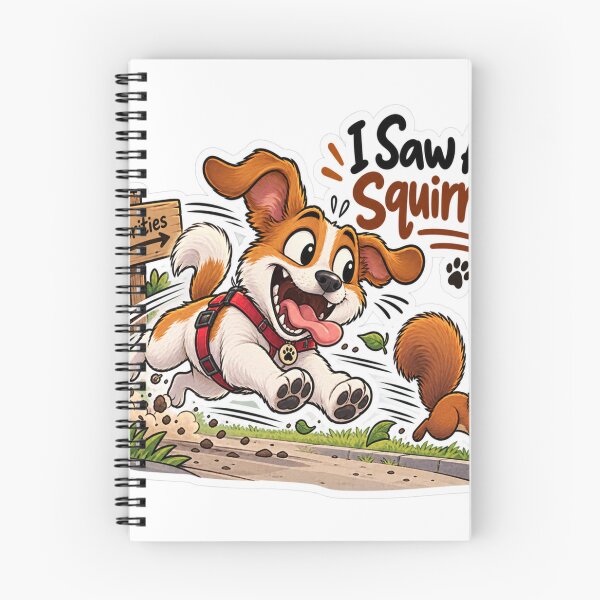 Item preview, I Saw A Squirrel Funny Dog Chase Humor designed and sold by Genzfirevibes.