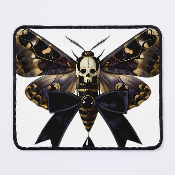 Item preview, Gothic Deaths Head Hawkmoth Mourning Ribbon designed and sold by IllumeInk.