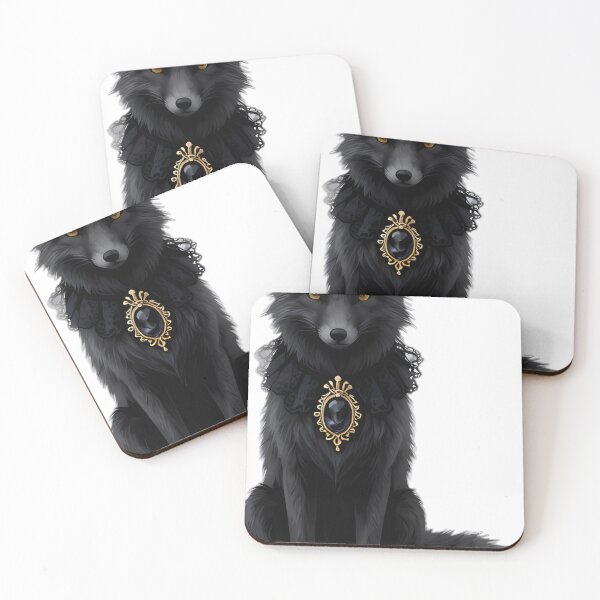 Item preview, Gothic Black Fox Mourning Collar designed and sold by IllumeInk.