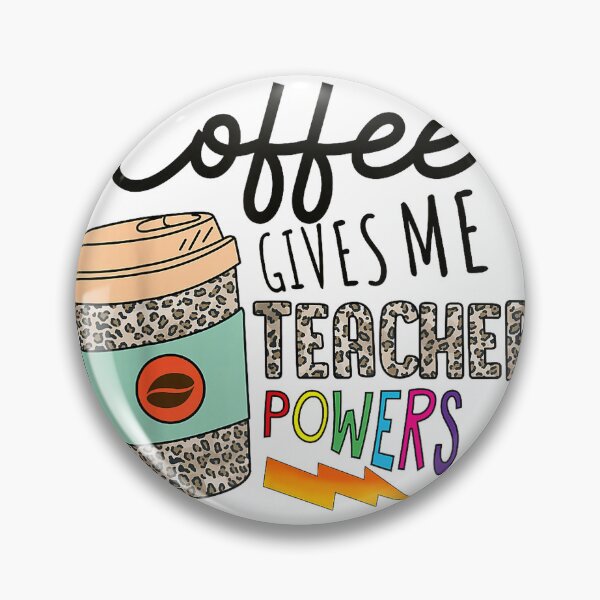 Item preview, Coffee Gives Me Teacher Power Funny Teacher Elementary Women T-Shirt designed and sold by Badriiiii.