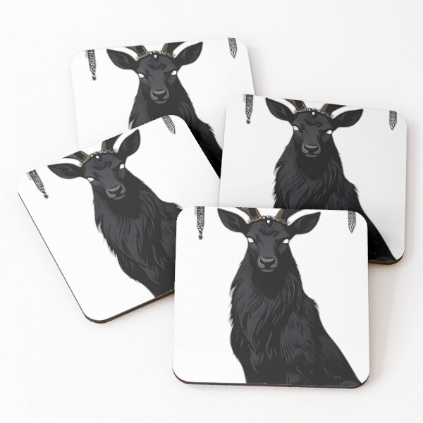 Item preview, Gothic Black Stag Mourning Garland designed and sold by IllumeInk.