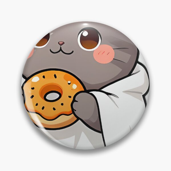 Item preview, Cute British Shorthair Ghost Kitty with Pumpkin Donut designed and sold by pumsquare.