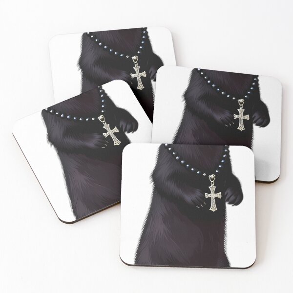 Item preview, Gothic Black Ferret Mourning Jet Beads designed and sold by IllumeInk.