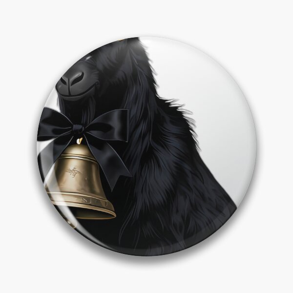 Item preview, Gothic Black Goat Mourning Bell designed and sold by IllumeInk.