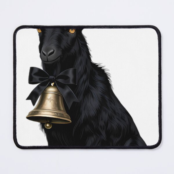 Item preview, Gothic Black Goat Mourning Bell designed and sold by IllumeInk.