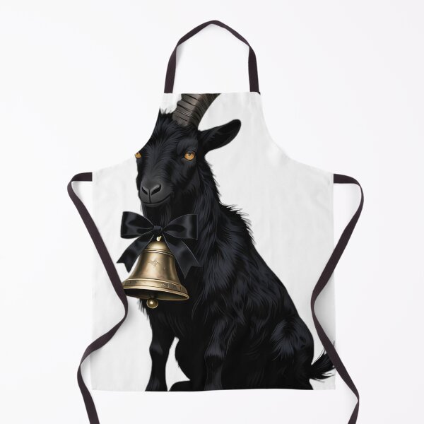Item preview, Gothic Black Goat Mourning Bell designed and sold by IllumeInk.