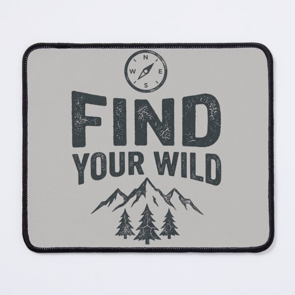 Item preview, Find Your Wild – Vintage Compass Mountain Adventure Design designed and sold by RajDeals.